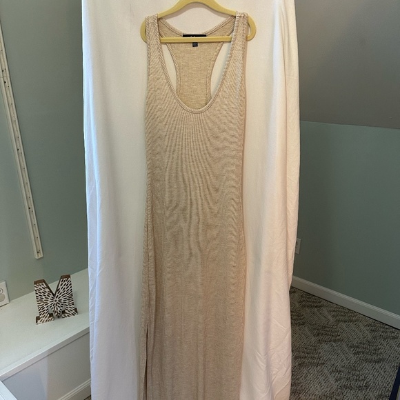 Lulus Tan Beige Fitted Knit Dress Size Small - Picture 1 of 5